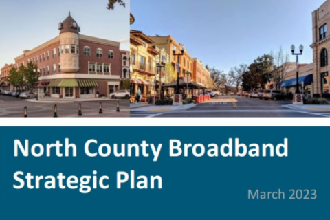 North County Broadband Strategic Plan cover image.