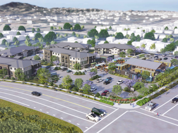 Dove Creek Mixed-Use project concept art.