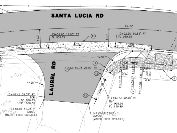 Santa Lucia Road West Rehabilitation Project Image