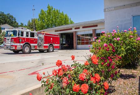 Fire department and truck