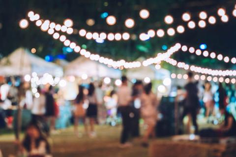 An event at night