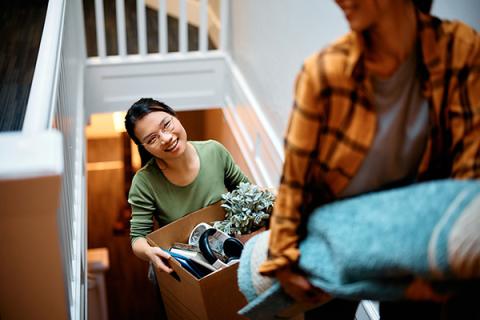 Couple moving into a rental