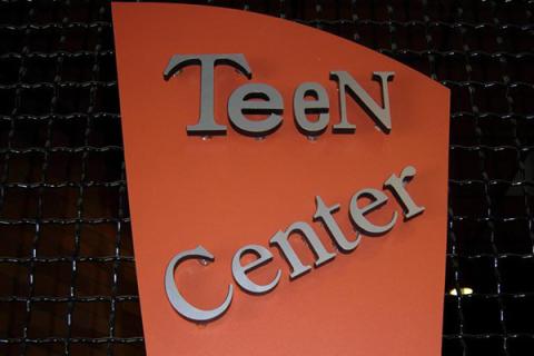 Teen Center Sign