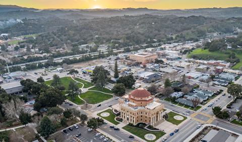 Overhead view of Atascadero