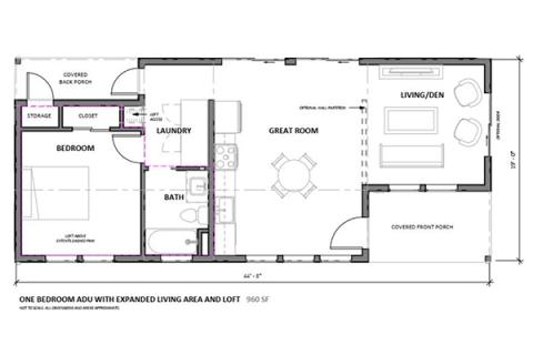 2 bedroom floor plan