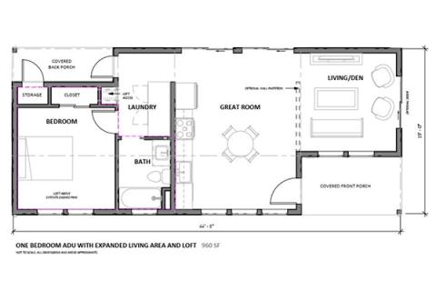 2 bedroom floor plan