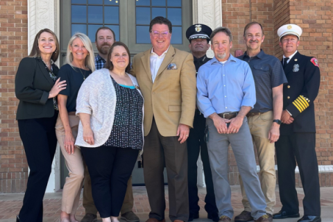 City's Executive Team in front of City Hall.