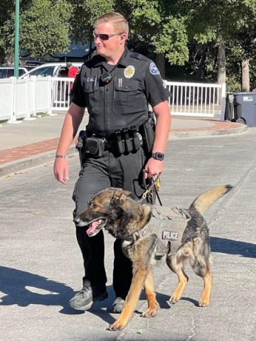 Corporal Hall & K9 Luke (Luke retired January 2024)