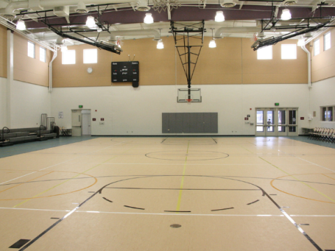 Colony Park Community Center indoor basketball courts.