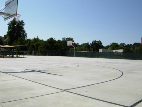 Colony Park Community Center outdoor basketball courts.