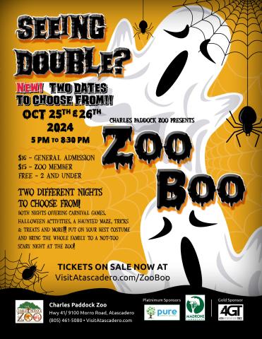 2024 Zoo Boo event flyer.