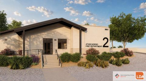 Rendering of Fire Station #2