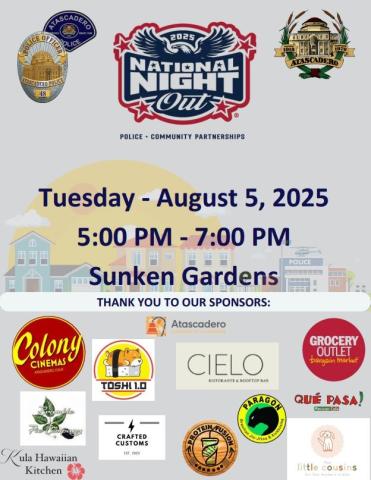 2025 National Night Out flyer.