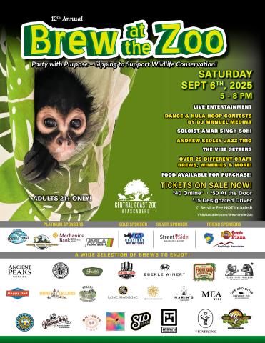 2025 Brew at the Zoo Flyer