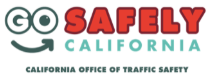 "Go Safely California" California Office of Traffic Safety logo