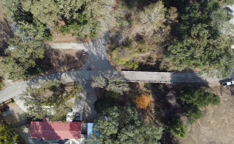 Santa Lucia Bridge - Pre bridge replacement photo (above view)